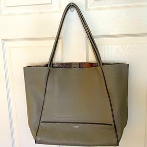 Botkier Soho Tote in taupe with zipper detail